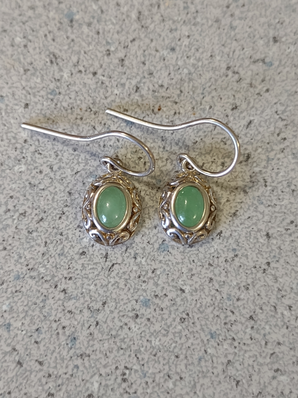 Sterling Green Earrings
